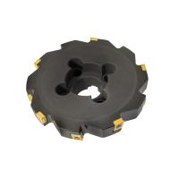 Фреза трехсторонняя 160х28х40 с механическим креплением тангенциально расположенных 4гр пл-н CNHQ 1606 Z=10 (2х5) с фланцем AS390-R160.28.05.C40 NOX «Русский Инструмент» (РИ)