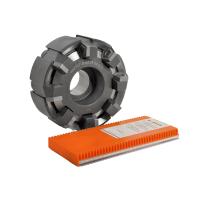 Фреза торцовая 100 с механическим креплением 5гр пл-н PN.. 110408 Z=8 dпос=32мм AF167-R100.09.08.B32 (2214-0271) ГОСТ 26595-85 +комплект 5гр пл-н PNMM 110408 KN30 (аналог ВК8, В35) «Русский Инструмент» (РИ)