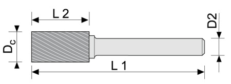 Цилиндрические борфрезы (A)