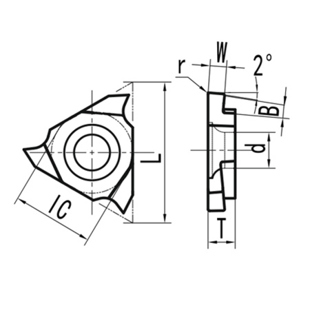 Пластина для прорезки глубоких канавок правая TGF32R250L370 N20 «Русский Инструмент» (РИ)