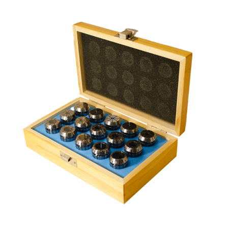 Набор прецизионных цанг ER25AA 2-16 (15шт) высокой точности ≤0,008 Beltools