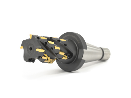 Фреза торцово-цилиндрическая 40x40x165 "кукуруза" с механическим креплением 4гр пл-н APKT 11T304 Z=4 к/х исп1 конус 7:24 40 AH290-R040.040.04.K40 «Русский Инструмент» (РИ)