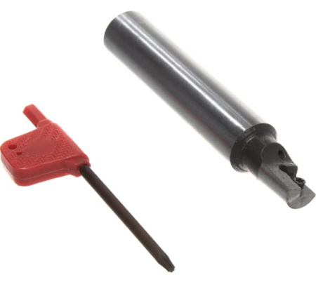 Фреза концевая 12 с механическим креплением 4гр пл-н APKT 11T3.. Z=1 ц/х=16 СОЖ AE390-R012.11.01.d16.C «Русский Инструмент» (РИ)