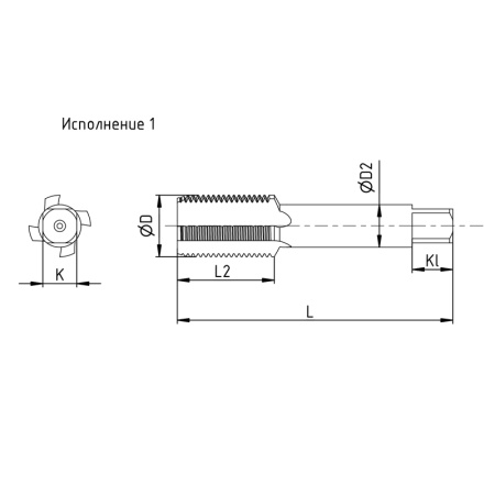 Метчик М22х2,5 машинно-ручной Р6М5 2шт компл. исп1 ГОСТ 3266-81 Beltools