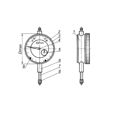 Индикатор часового типа ИЧ 50 0-50 0,01 кл.1 без ушка ГОСТ 577-68 Beltools