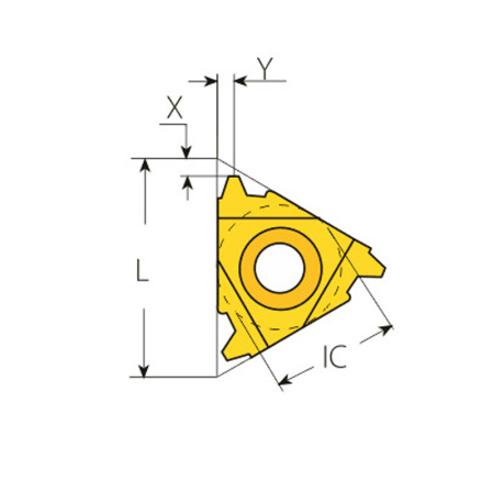 Пластина резьбовая внутренняя трапецеидальная резьба Tr 27IR6.0TR MP25T «Русский Инструмент» (РИ)