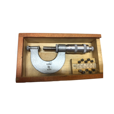 Микрометр резьбовой МВМ25 (0-25) цена деления 0,01 класс точности 1 со вставками ГОСТ 4380-86 КРИН