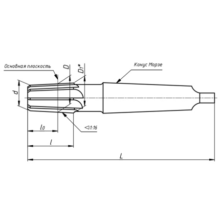 Развертка коническая машинная конусность 1:16 3/8" Р6М5 Z=8 к/х КМ2 К Тр (2373-0053) ГОСТ 6226-71 D1=15,672 Beltools Развертка коническая машинная конусность 1:16 3/8" Р6М5 Z=8 к/х КМ2 К Тр (2373-0053) ГОСТ 6226-71 D1=15,672 Beltools