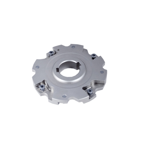 Фреза трехсторонняя 100х11х27 с механическим креплением 4гр пл-н с тан. креплением ZNHX T5 Z=8 (2х4) AS490-100.11.04.D27 «Русский Инструмент» (РИ)