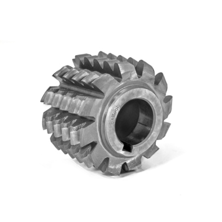 Фреза червячная для зубьев звездочек t=9,525 dр=6,35 B Р6М5 (2523-0036) 71x56x27 (2гр.45 мин.) 4162 Z=12 исп1 Beltools