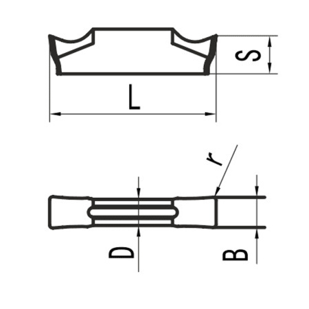 Пластина для профильного точения и точения галтелей MRMN300-M MP25G «Русский Инструмент» (РИ)