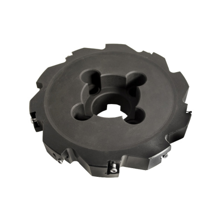 Фреза трехсторонняя 160х28х40 с механическим креплением тангенциально расположенных 4гр пл-н CNHQ 1606 Z=10 (2х5) с фланцем AS390-R160.28.05.C40 NOX «Русский Инструмент» (РИ)