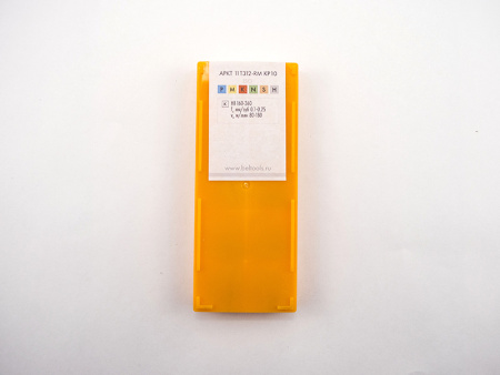 Пластина сменная параллелограммная APKT 11T312-RM KP10 «Русский Инструмент» (РИ)