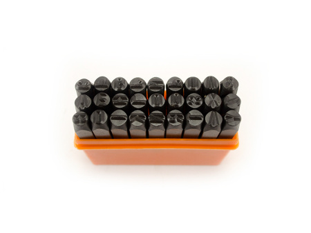 Клеймо буквенное 10 сталь 27 шт (латинский шрифт)