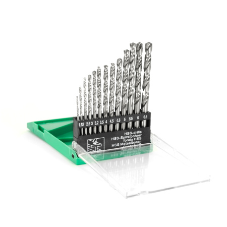 Набор сверл ф 1,5-6,5мм А1 Р6М5 13шт (шаг 0,5 плюс 3,2; 4,8 мм) в пластмассовом футляре Beltools Набор сверл ф 1,5-6,5мм А1 Р6М5 13шт (шаг 0,5 плюс 3,2; 4,8 мм) в пластмассовом футляре Beltools