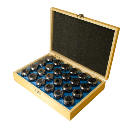 Набор цанг ER40 3-26 (24шт) стандартной точности ≤0,015 Beltools