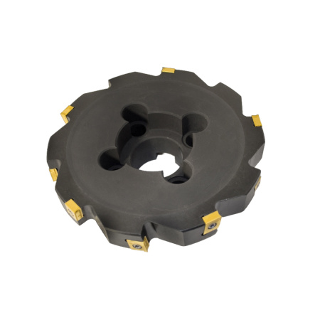 Фреза трехсторонняя 160х28х40 с механическим креплением тангенциально расположенных 4гр пл-н CNHQ 1606 Z=10 (2х5) с фланцем AS390-R160.28.05.C40 NOX «Русский Инструмент» (РИ)